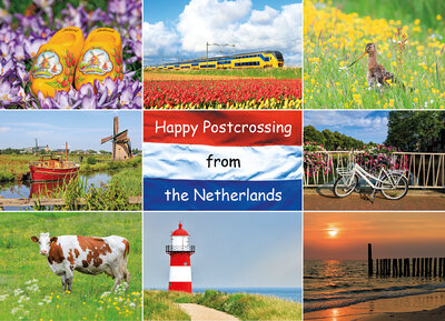 ansichtkaart Happy Postcrossing